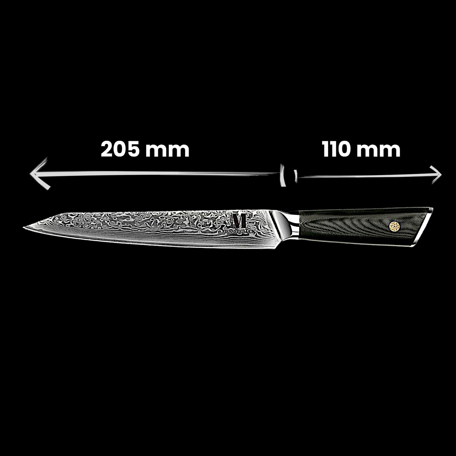 Hanbok line 5 piece set of professional kitchen knives