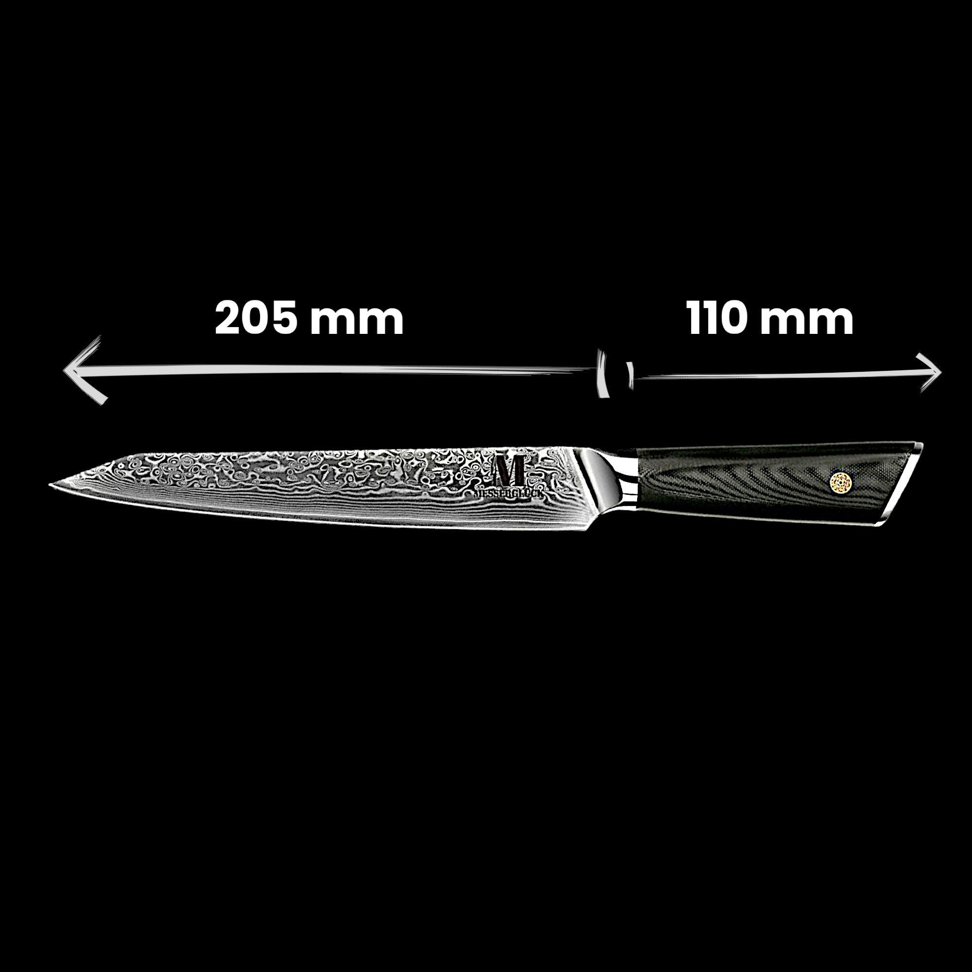 Hanbok line 5 piece set of professional kitchen knives