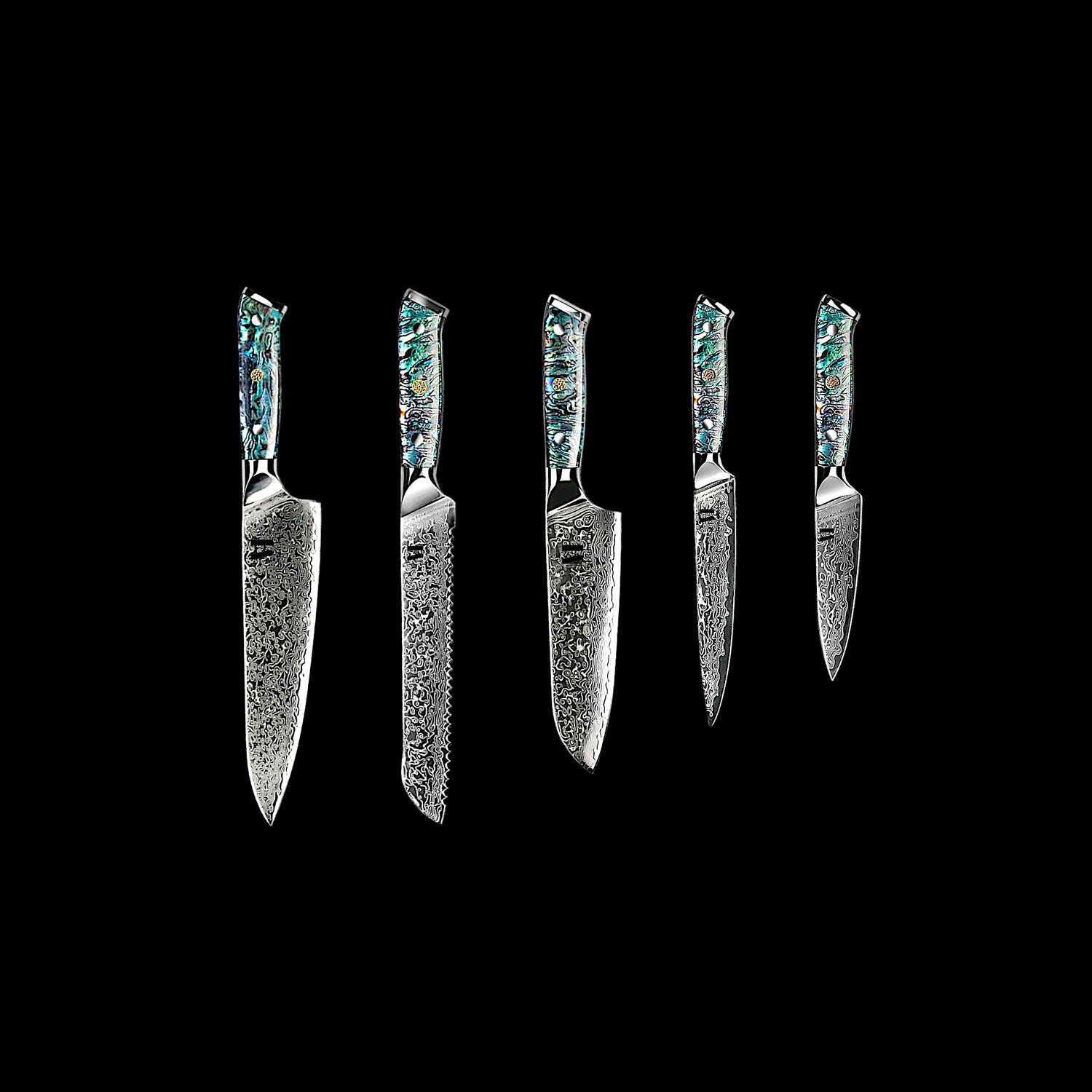 Zenith Line 5-piece set of professional kitchen knives