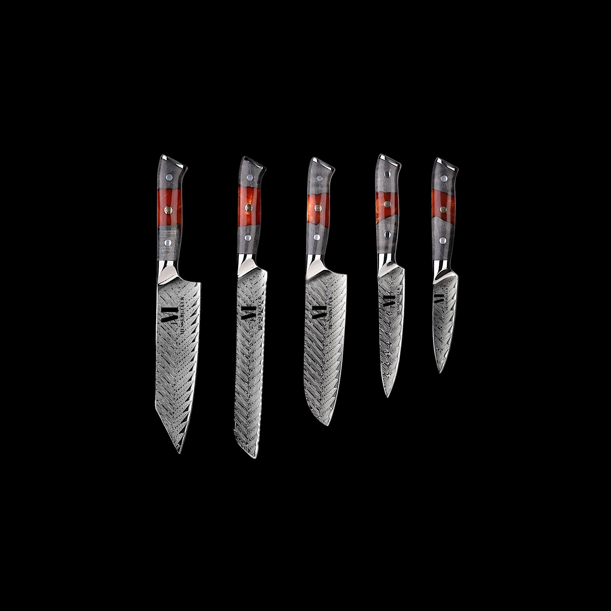 Hanami Line 5-piece set of professional kitchen knives