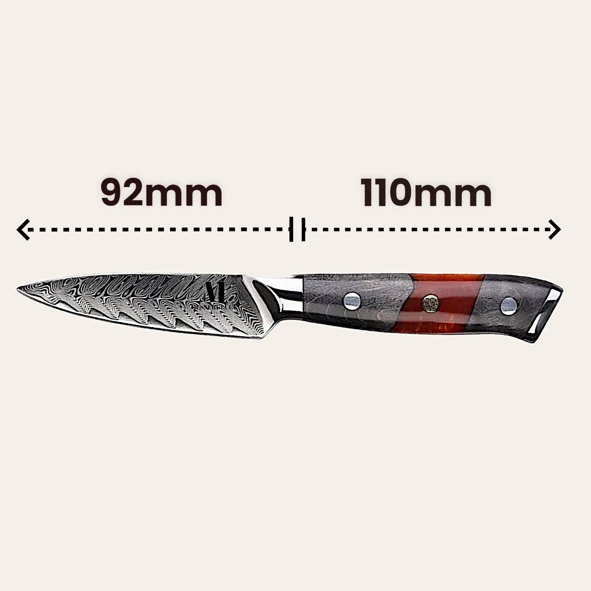 Hanami Line 5-piece set of professional kitchen knives
