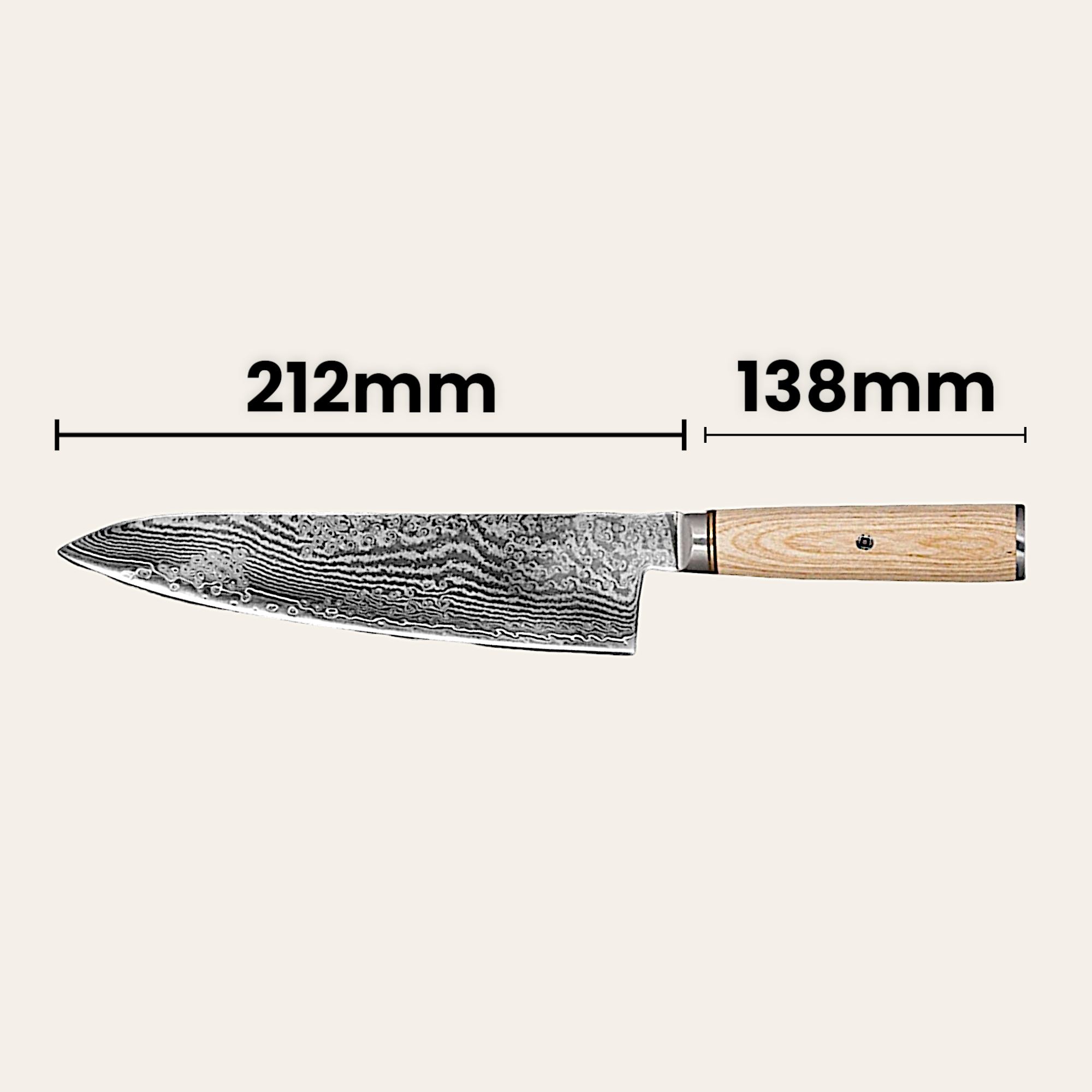 Komorebi Line 2-piece set of professional kitchen knives