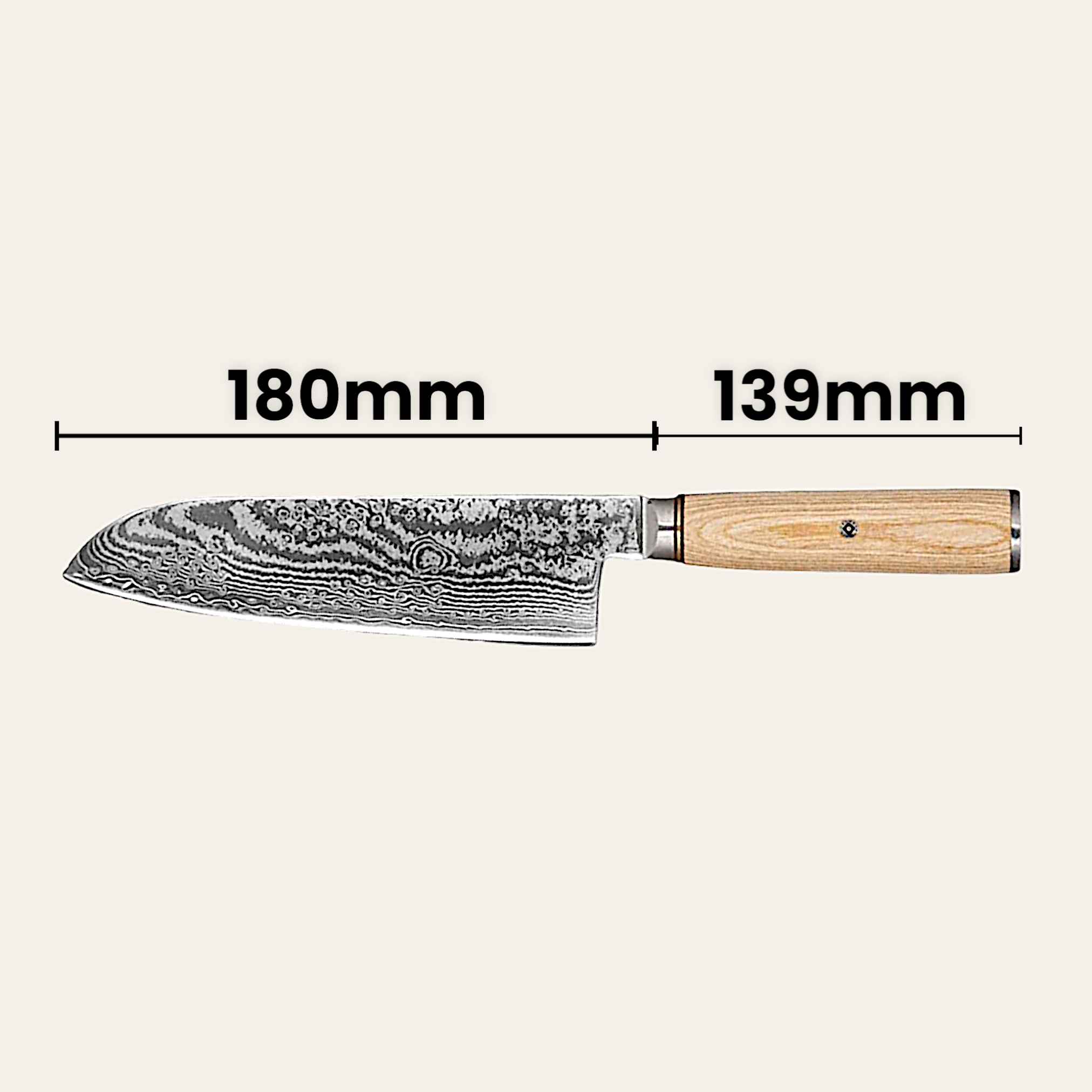 Komorebi line "Santoku" damascene