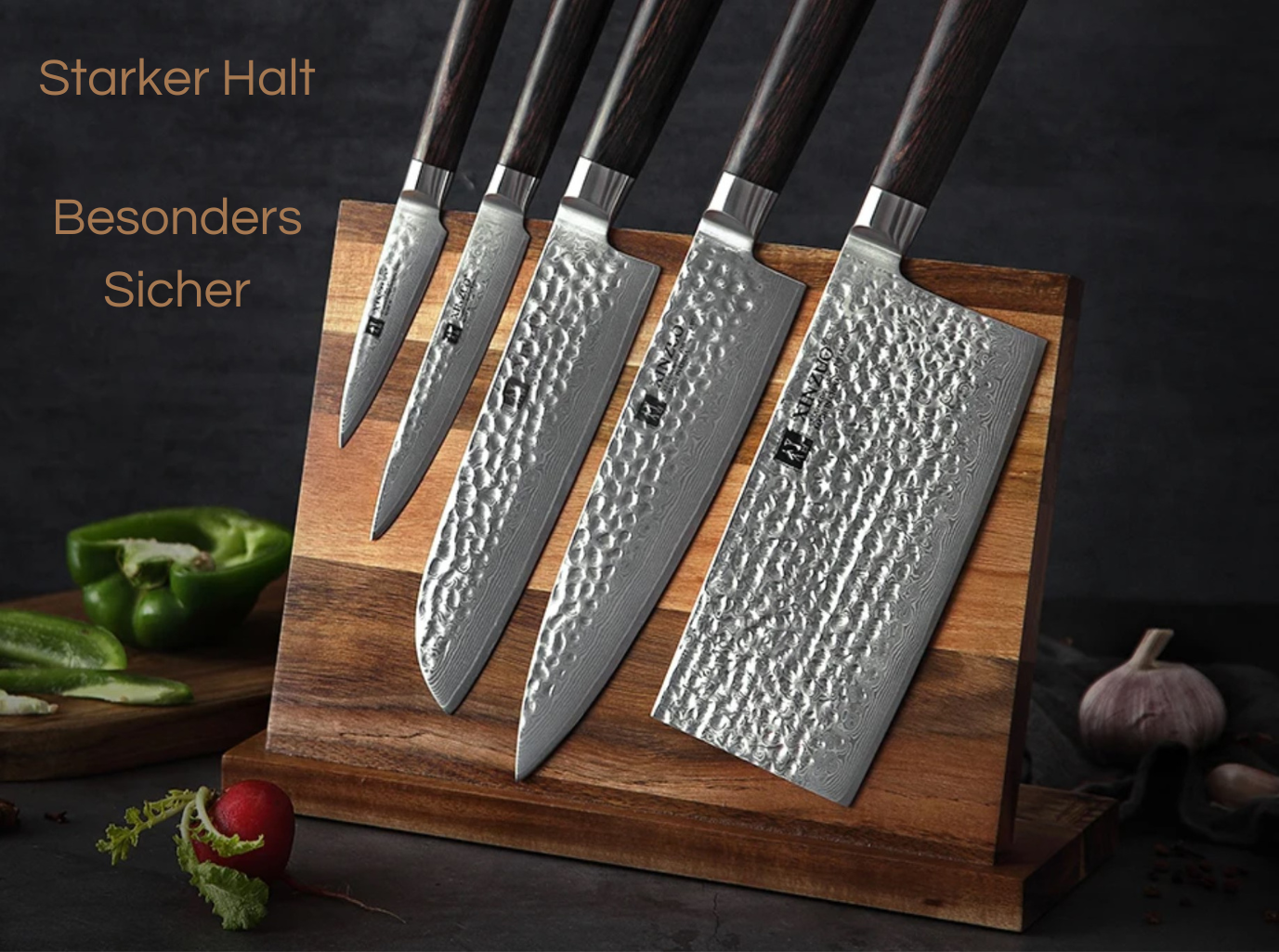 Magnetic knife block / knife stand / knife storage / 30 day money back promise