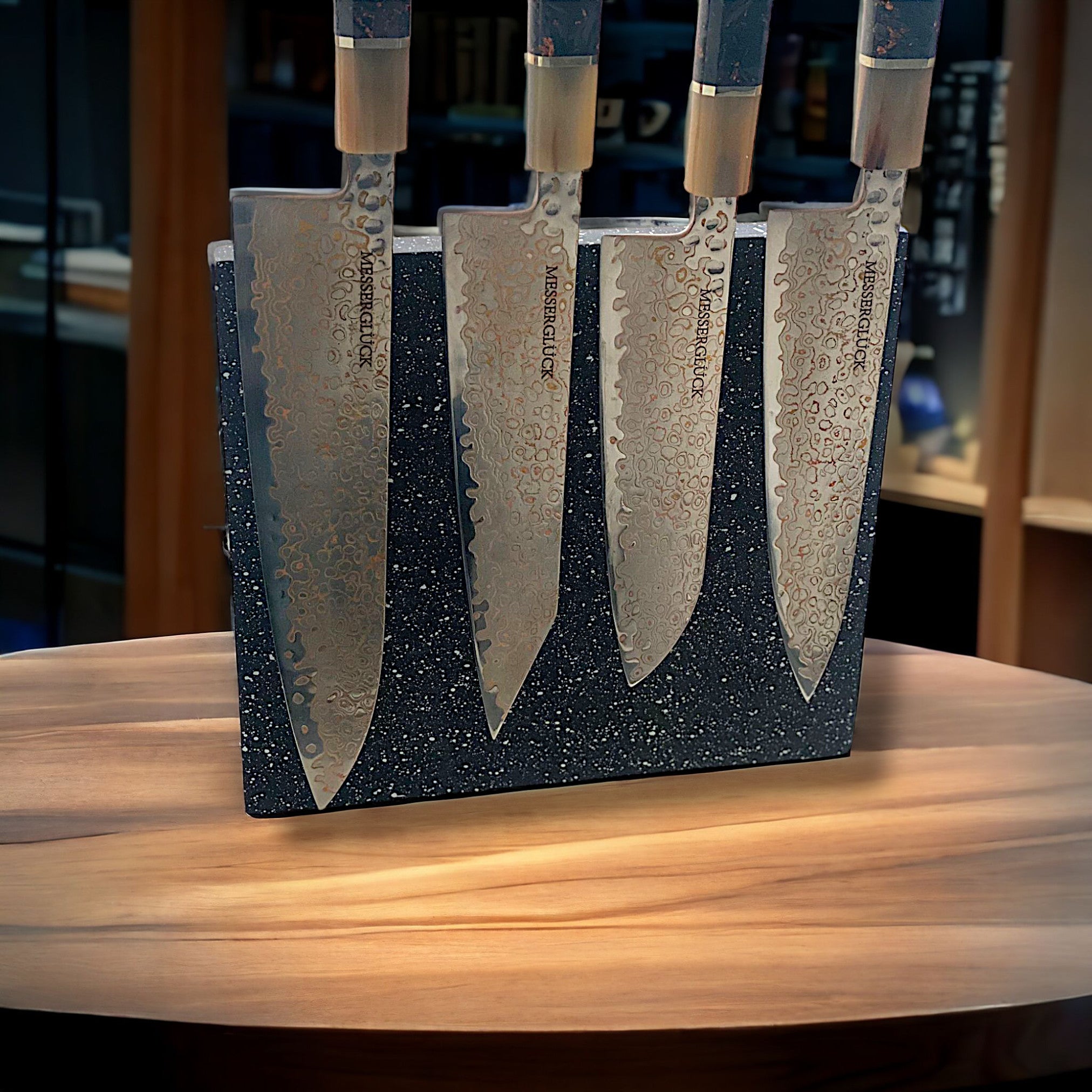 Magnetischer Messerblock Premium im Stein-Marmor-Look