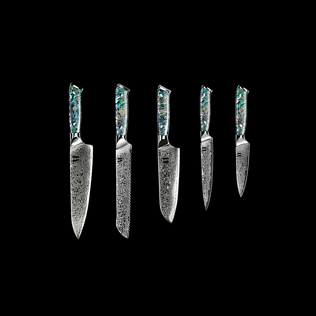 Zenith Line 5-piece set of professional kitchen knives