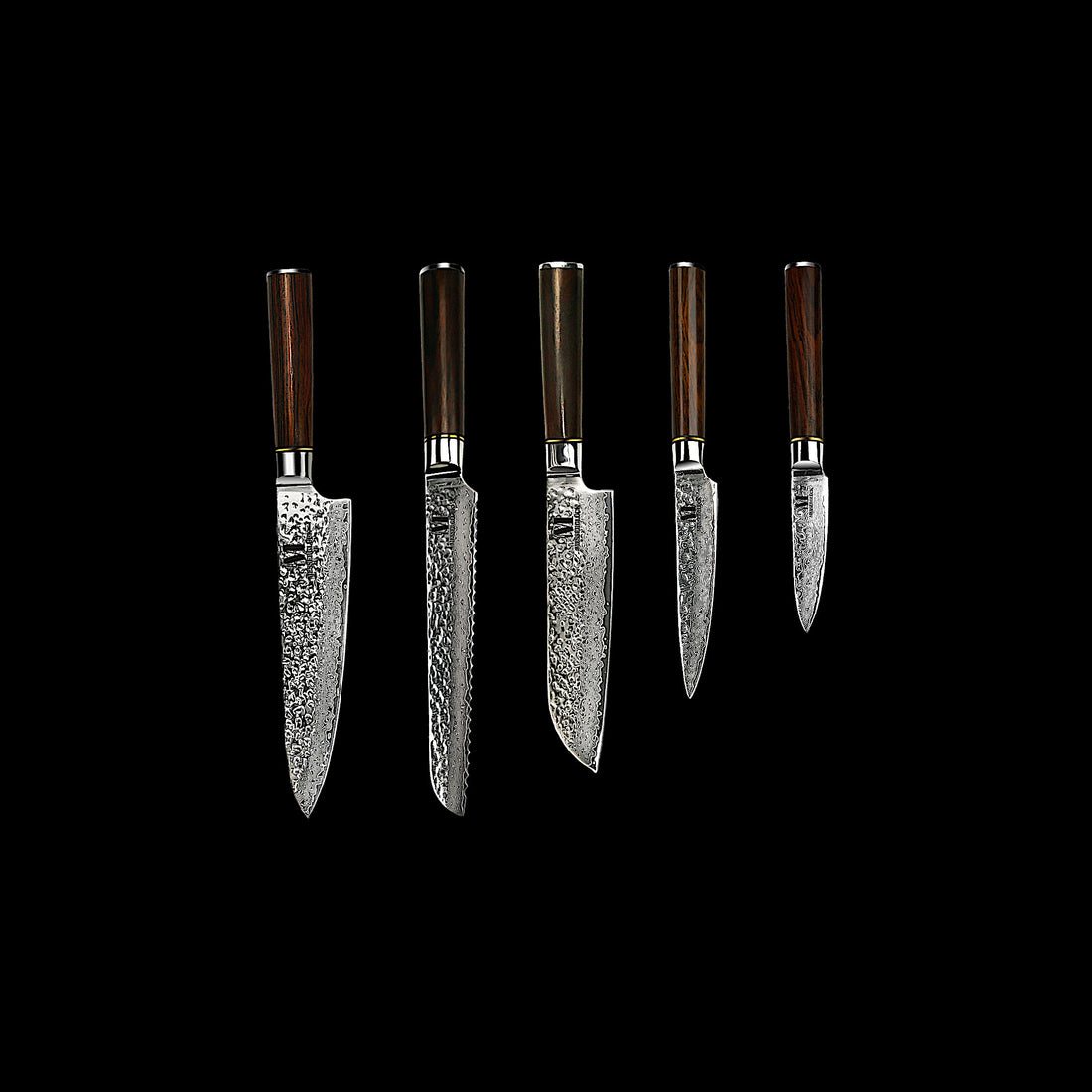 Teikoku Line 5-piece set of professional kitchen knives