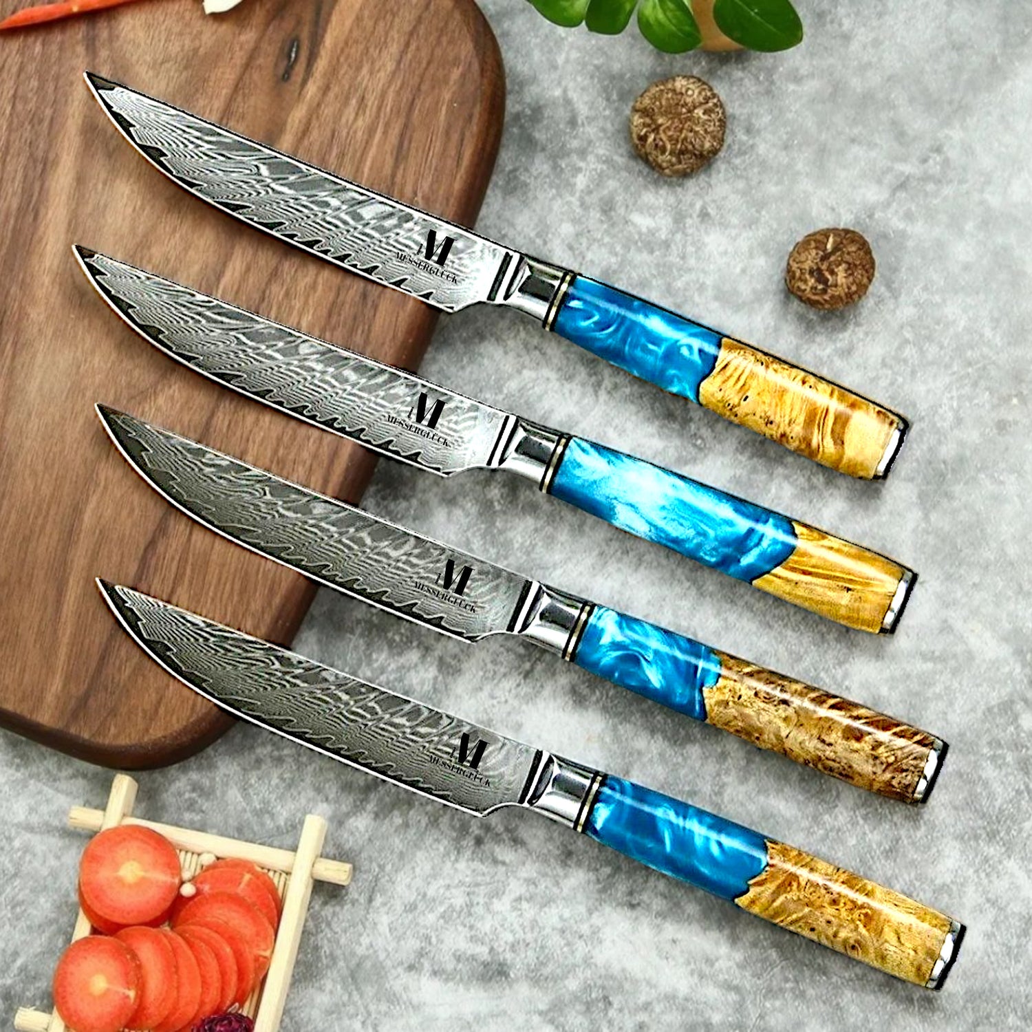 Asahi 4-teiliges Steakmesser Set