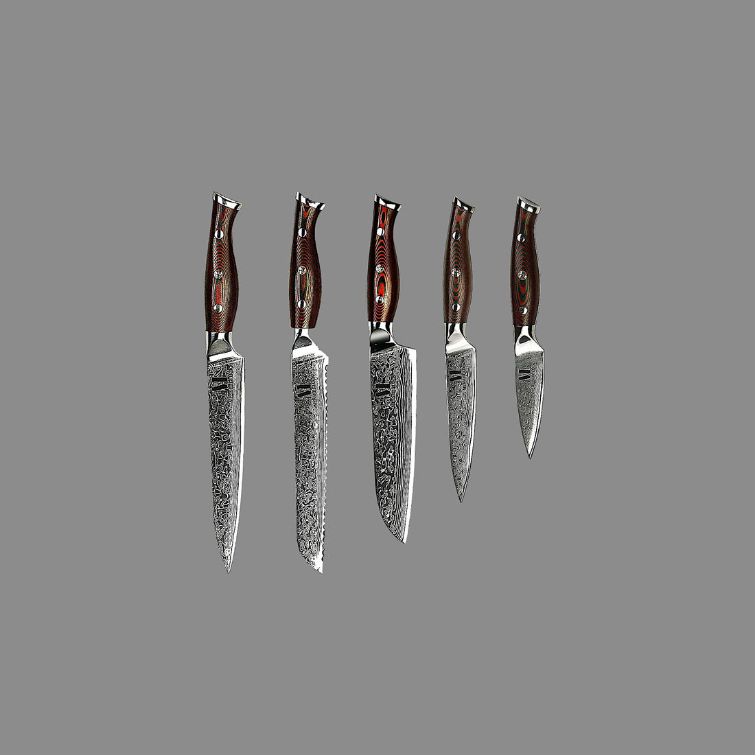 Hanami Line 5-piece set of professional kitchen knives