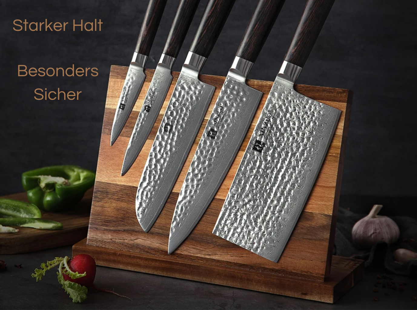 Magnetic knife block / knife stand / knife storage / 30 day money back promise 