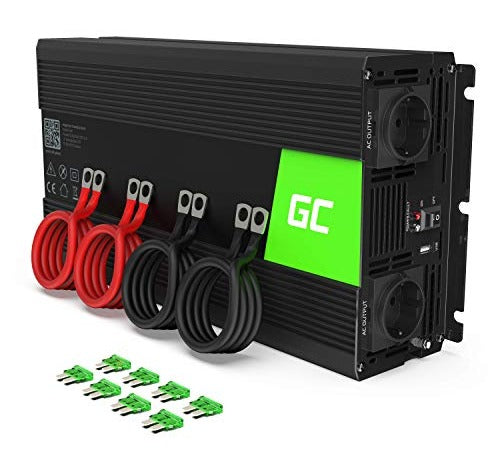 Green Cell Spannungswandler 3000W/6000W 12V auf 230V, reiner Sinus