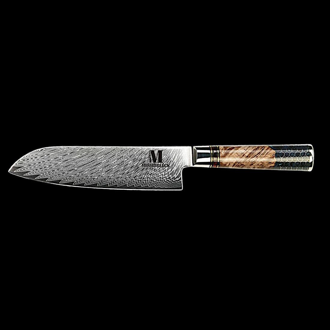 Shizuku line "Santoku" damascene