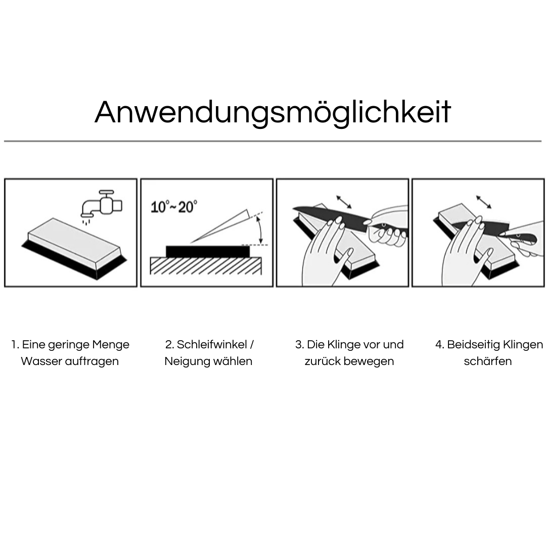 Doppelseitiger Diamant-Messerschleifer 600/1200 Körnung