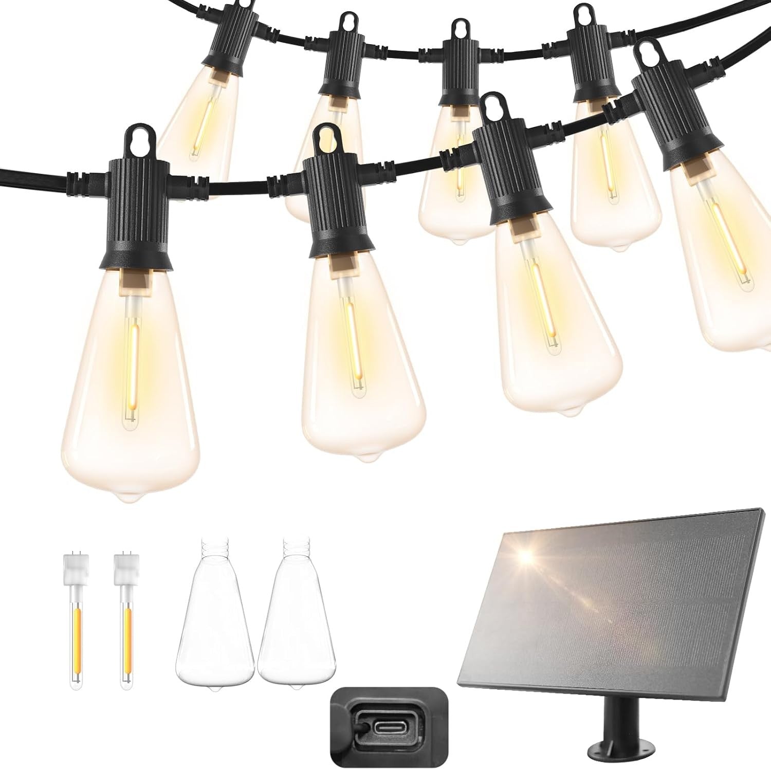 Solar Lichterkette 15M Außen - Produktbild
